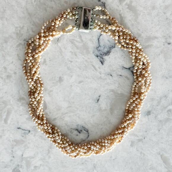 Vintage Multi Strand Pearl Necklace‎ - Picture 3 of 11